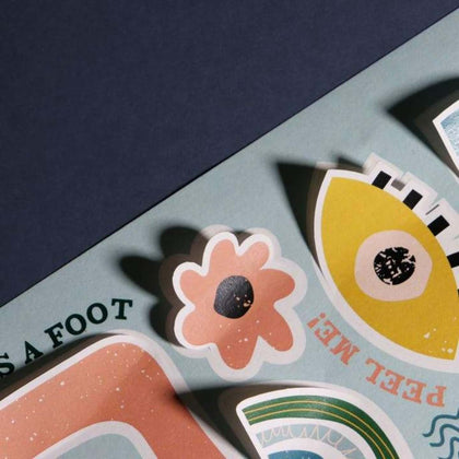 Create custom sticker sheets on 9"x12" pages. Perfect for brand swag, product sets, and illustrations. Choose from waterproof Vinyl/BOPP or writable Paper. Printed in Markham, Ontario.