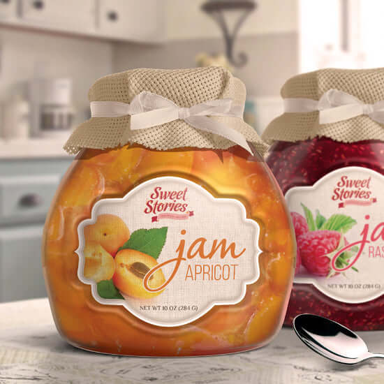 Jam Roll Label | Custom Sticker Printing | Canada