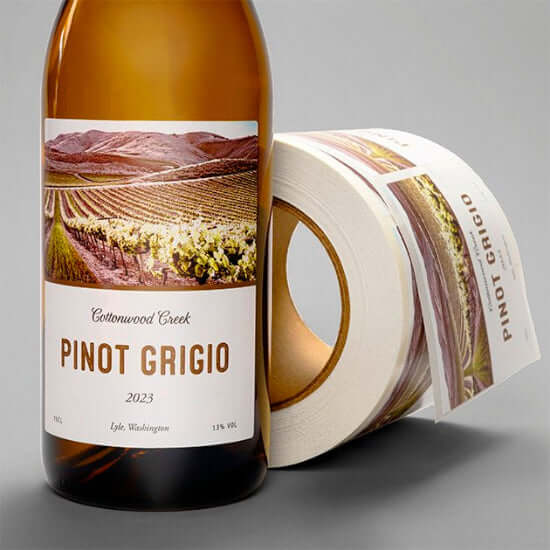 Wine Roll Label | Free shipping | Custom Sticker Printing
